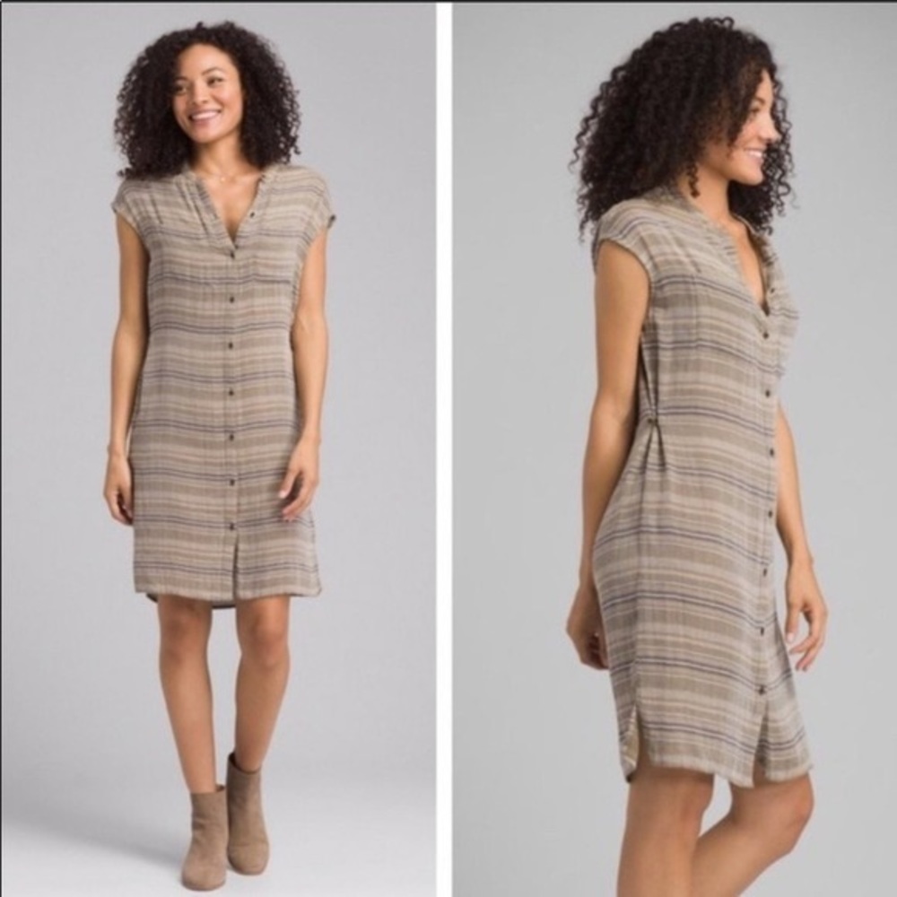 Prana brand button up dress